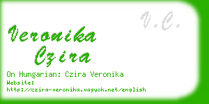 veronika czira business card